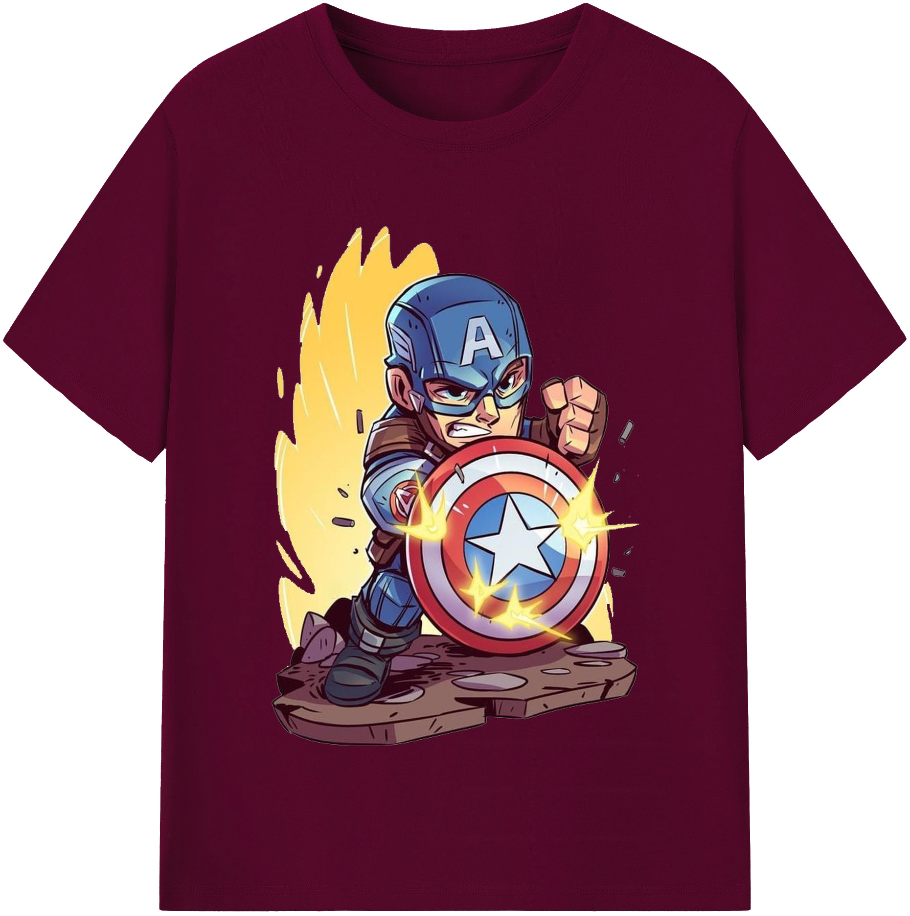 （画像用） アベンジャーズ The Avengers レディースカジュアルプリントTシャツ（綿100％）
